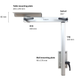 Lagun table frame H=500mm L=400mm