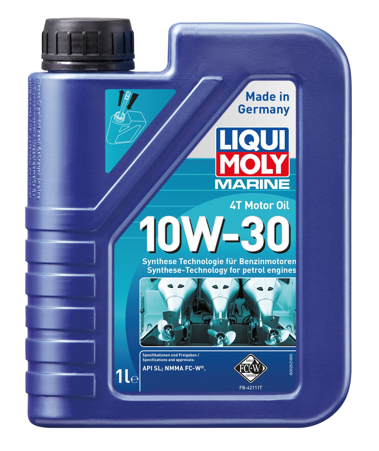 LIQUI MOLY Marine 4T Motor Oil 10W-30 – Hochleistungs-Motorenöl für Boots-Viertakter