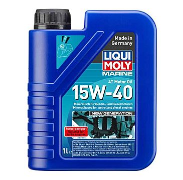 LIQUI MOLY Marine 4T Motor Oil 15W-40 New Generation – Hochleistungs-Motoröl für Boots-Viertakter