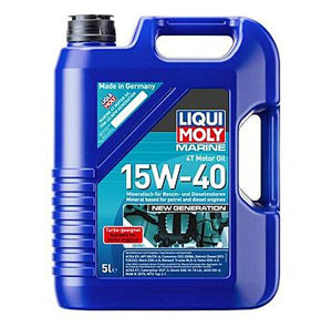 LIQUI MOLY Marine 4T Motor Oil 15W-40 New Generation – Hochleistungs-Motoröl für Boots-Viertakter