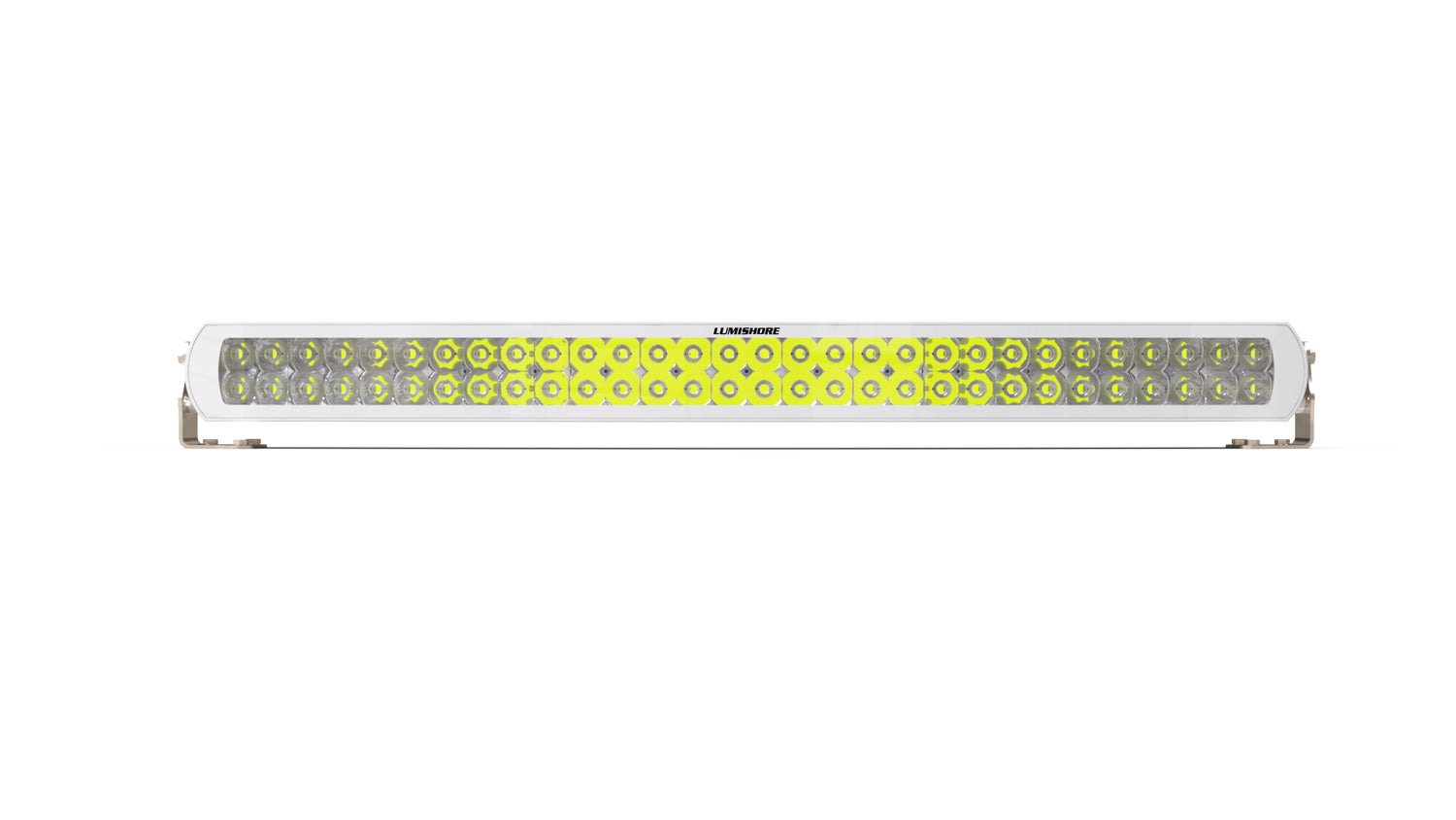 Lumishore LED-Lightbar gebogen – kraftvolles Weißlicht für Deck & Aufbau