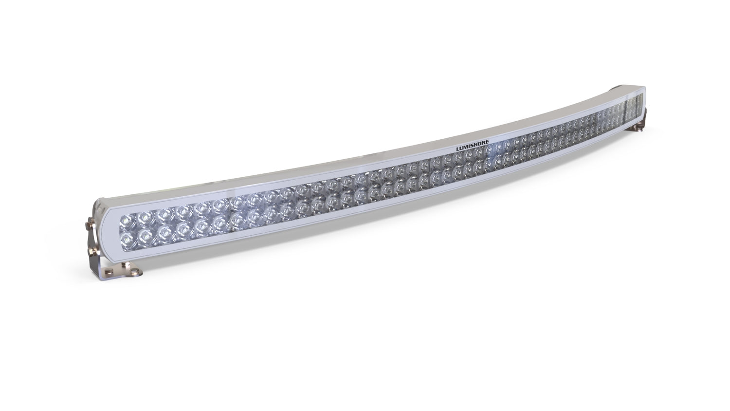 Lumishore LED-Lightbar gebogen – kraftvolles Weißlicht für Deck & Aufbau