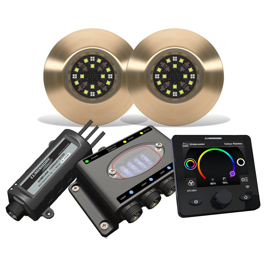 Lumishore EOS SMX154 RGBW LED-Unterwasserlicht-Set – Full-Color-Effektbeleuchtung
