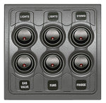 BEP Serie 1000 Schaltpaneel – modulare 6-fach-Schalttafel für 12 V und 24 V