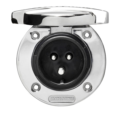 Landanschlussdose Edelstahl