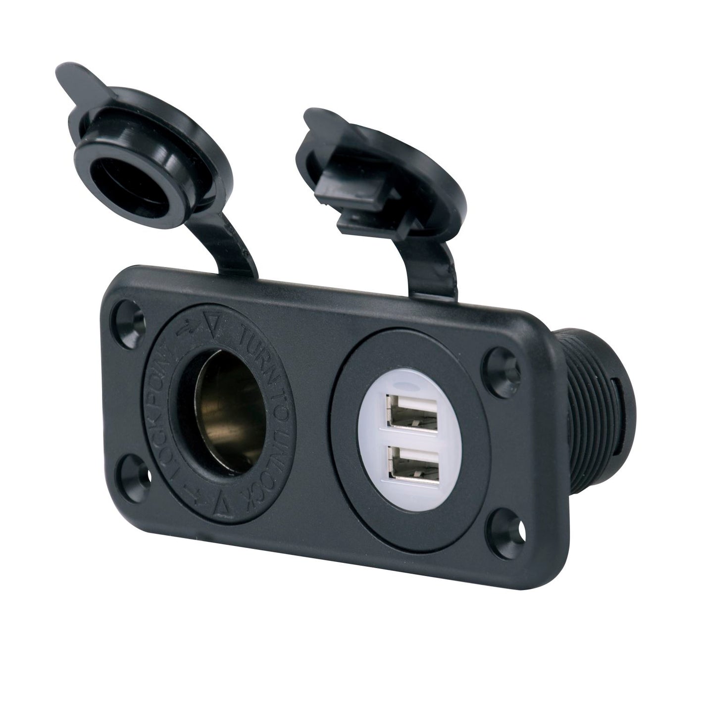 Marinco 12V USB-Combi-Buchse – Doppelsteckdose 12V & USB