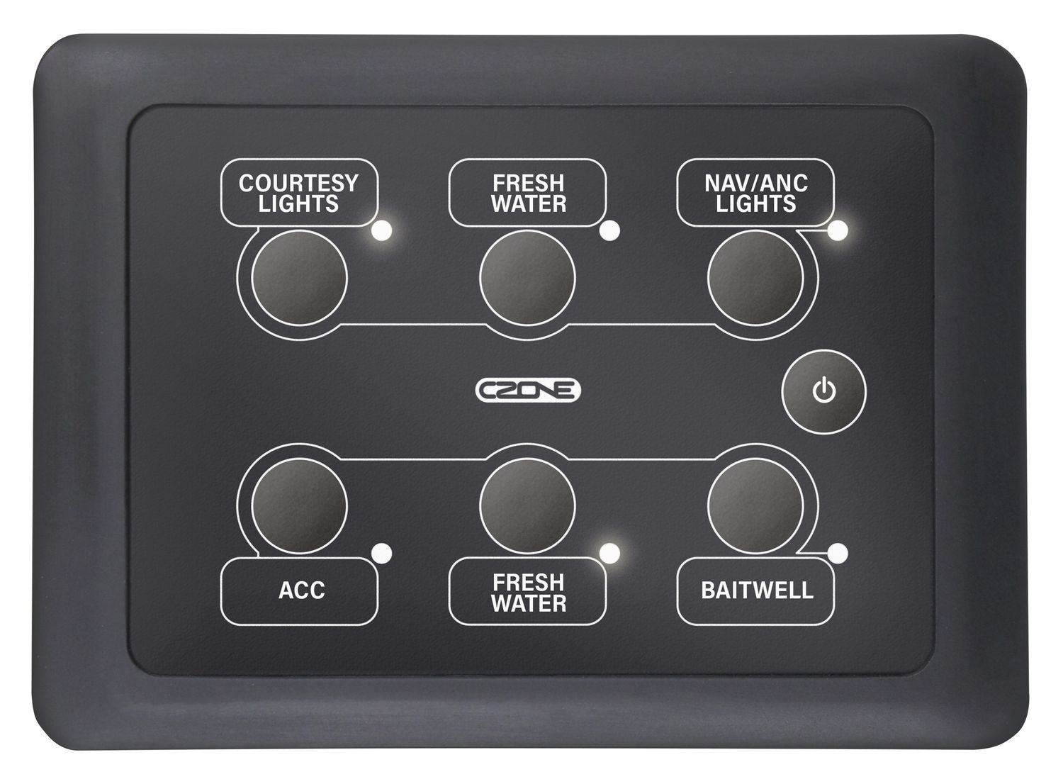 Czone Keypad Fernbedienung 2×3 – wasserdichte Schaltwippe für digitale Bordnetze