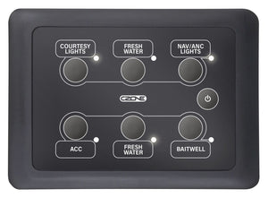 Czone Keypad Fernbedienung 2×3 – wasserdichte Schaltwippe für digitale Bordnetze