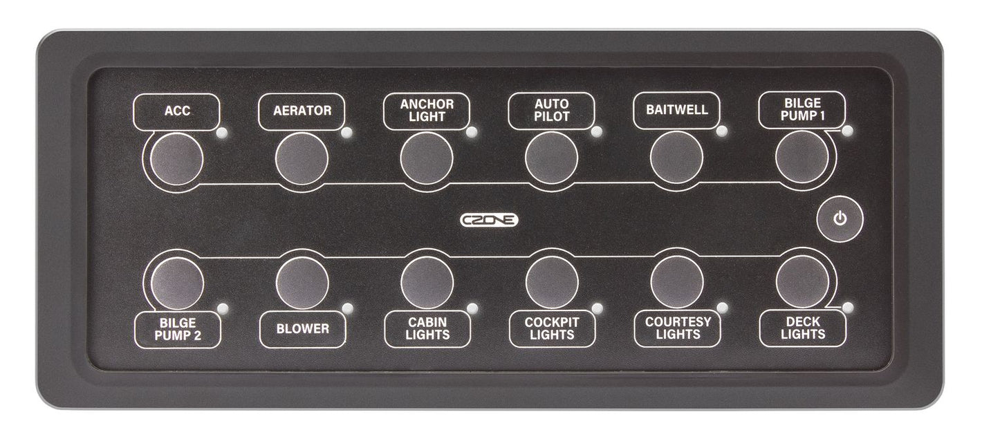 Czone Keypad Fernbedienung 2×3 – wasserdichte Schaltwippe für digitale Bordnetze