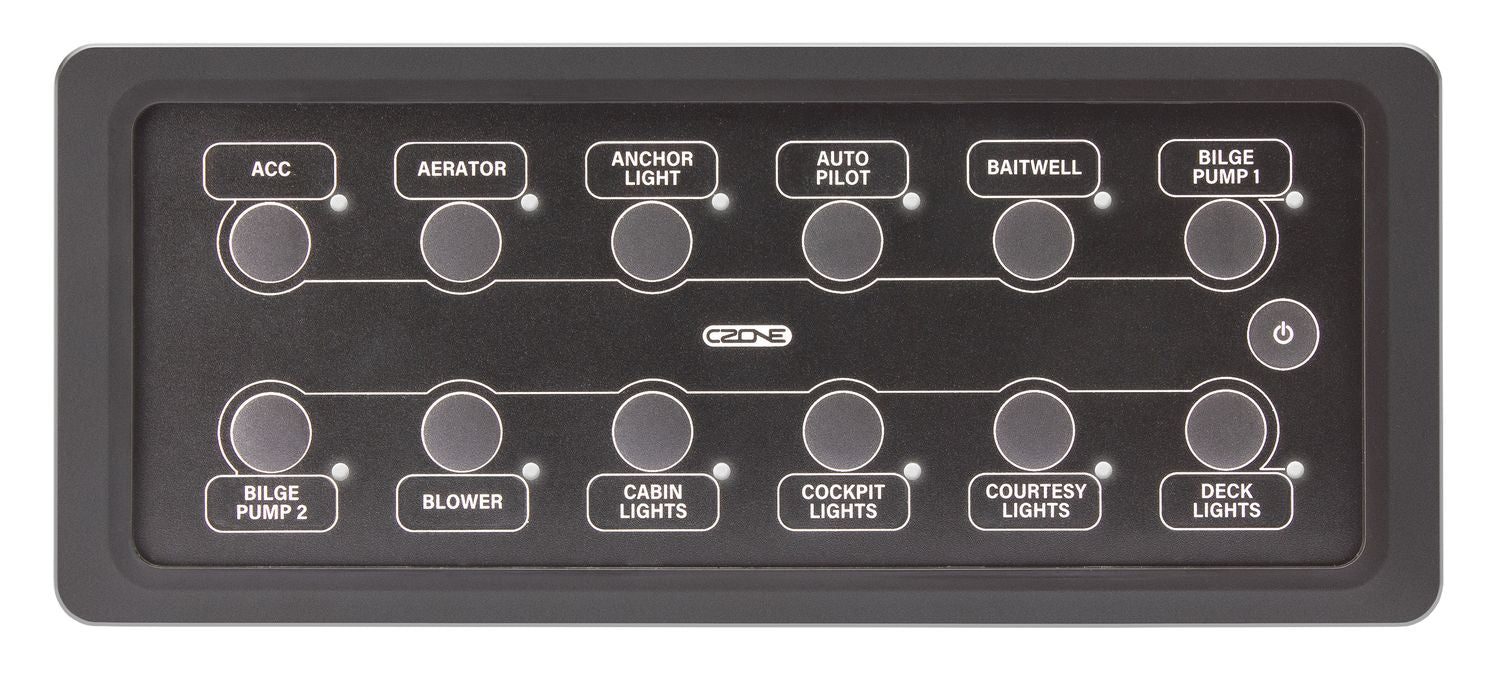 Czone Keypad Fernbedienung 2×3 – wasserdichte Schaltwippe für digitale Bordnetze