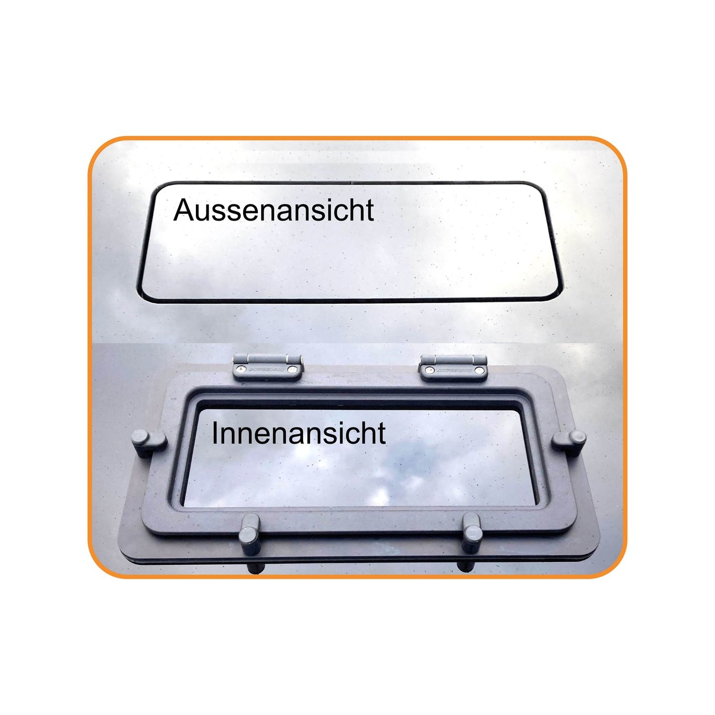 Rutgerson Air Flush Portlight – bündiges Öffnungsfenster für Acryl und Glas