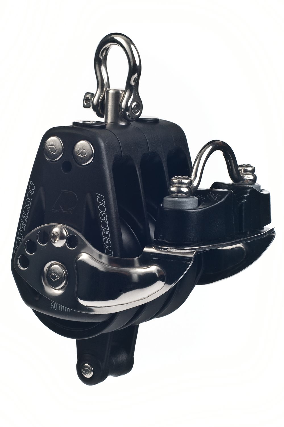 Rutgerson Block dreischeibig mit Klemme & Unterbügel