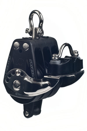 Rutgerson Block dreischeibig mit Klemme & Unterbügel