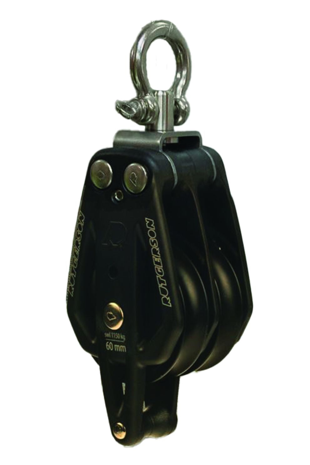 Rutgerson RAW Block 60mm zweischeibig mit Unterbügel