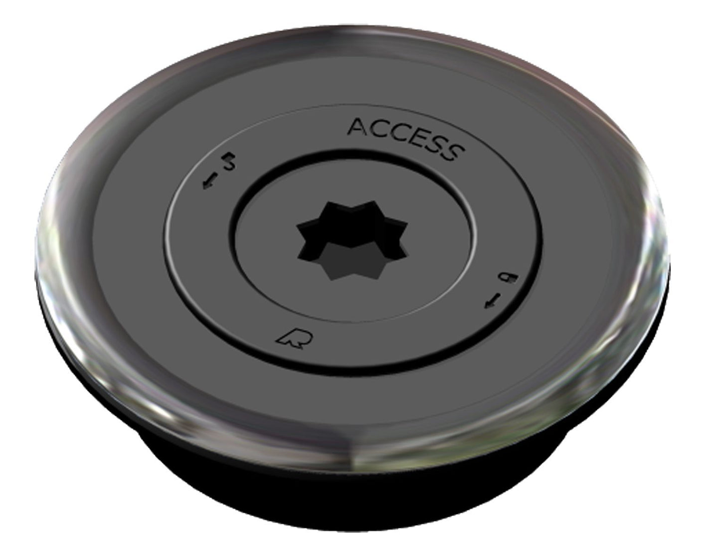 Rutgerson Borddurchlass für Notpinne (schwarz)