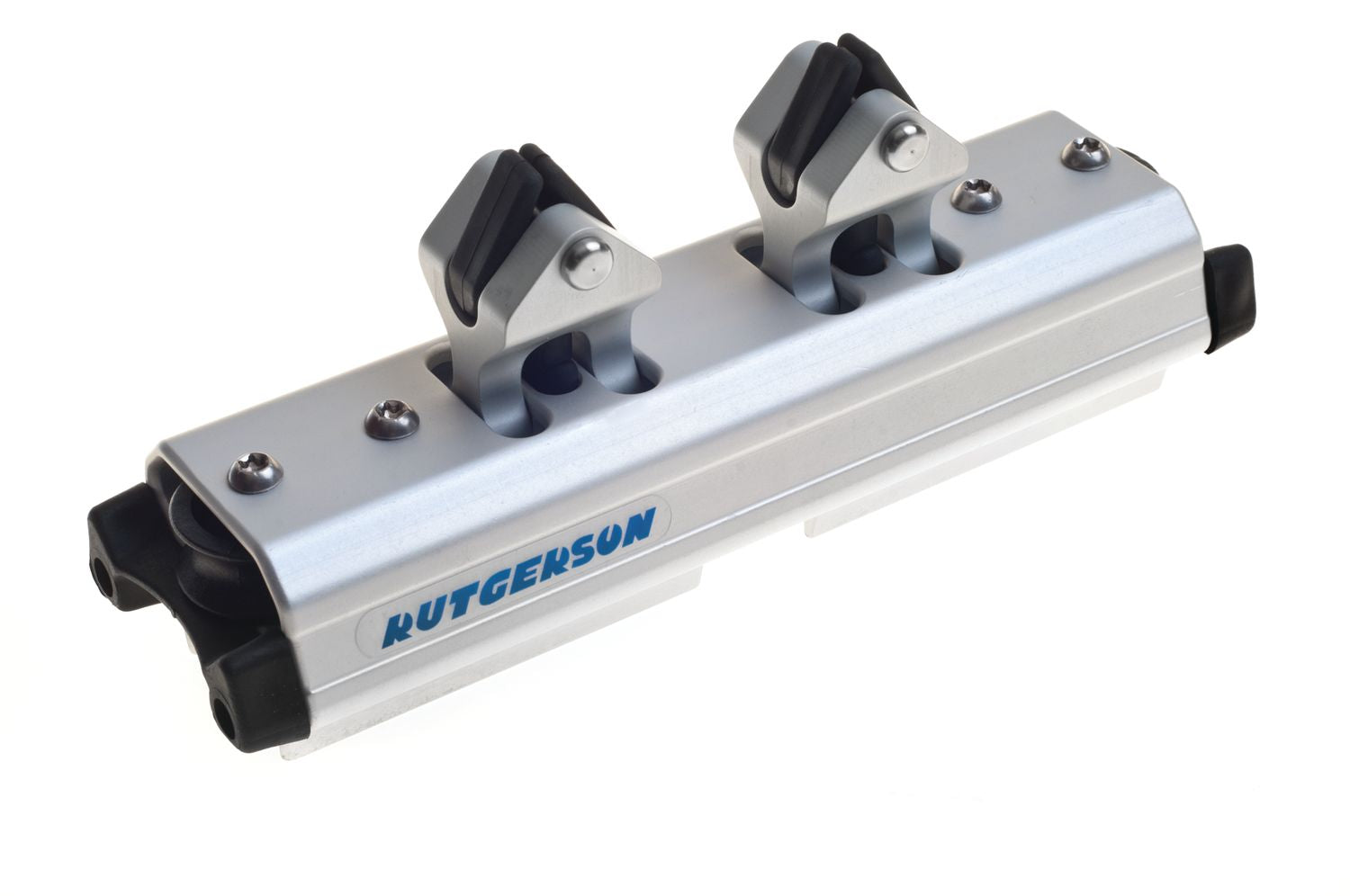Rutgerson Großschot-Traveller doppelt mit Bügeln – harteloxiertes Aluminium mit Roll-Link-Lagern