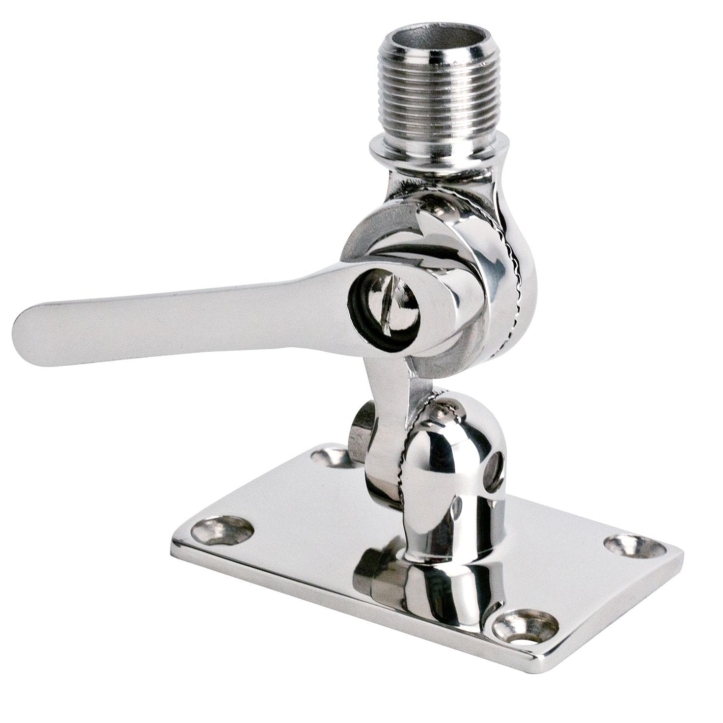Scout PA-30 Antennenfuß – 4-Wege-Halter aus Edelstahl A4