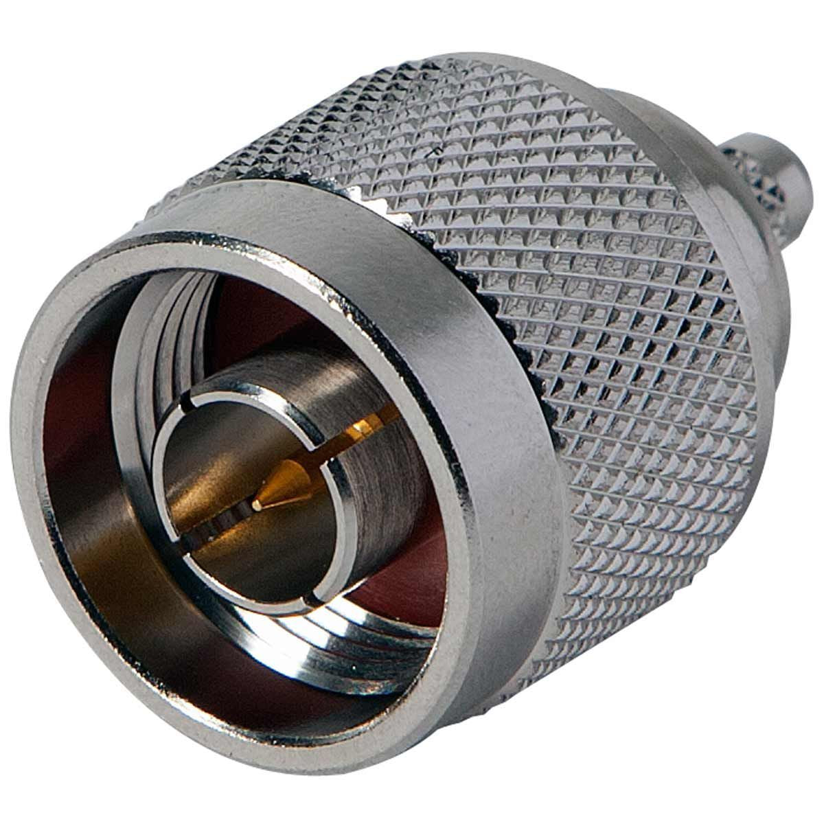 Scout N-Stecker für RG-58-Kabel – vernickelter Crimpanschluss