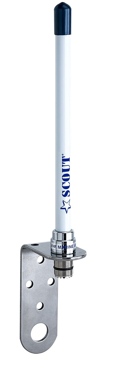 Scout KM-10 UKW Fiberglas-Antenne – kompakte Seefunkantenne für Boote & RIBs