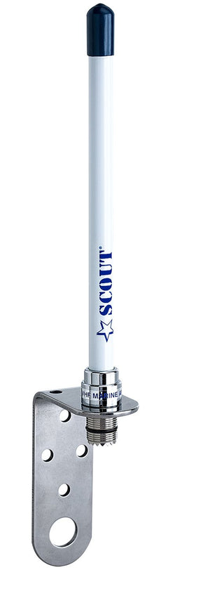 Scout KM-10 UKW Fiberglas-Antenne – kompakte Seefunkantenne für Boote & RIBs