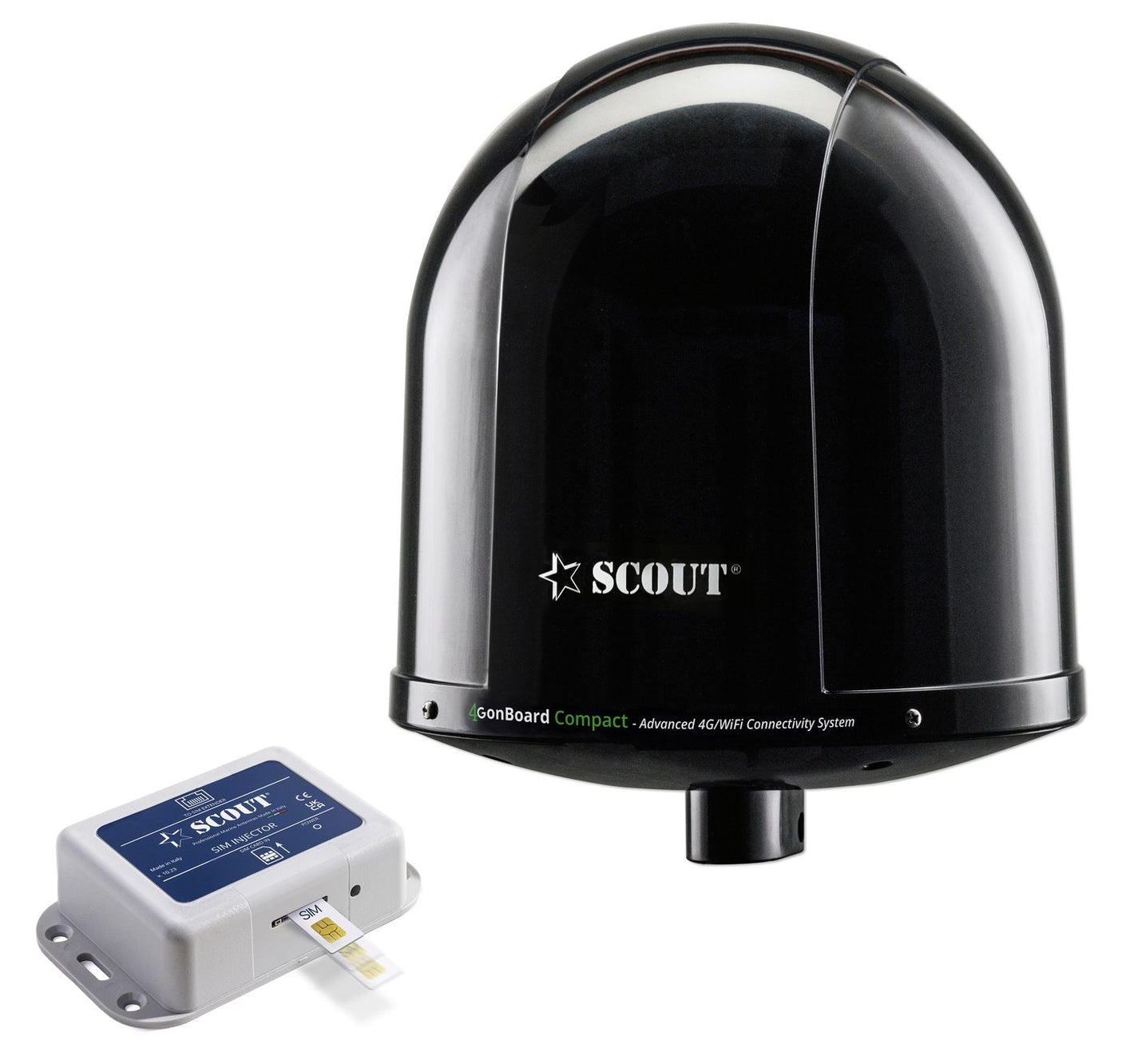 Scout 4G onBoard Compact – All-in-One Internetsystem mit externem SIM-Kartenleser