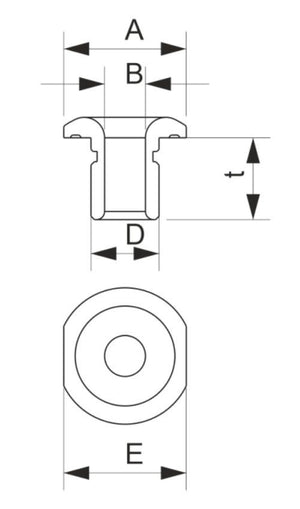 Seldén Decksdurchführung einseitig