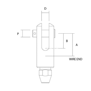 Sta-Lok Draht-Gabelterminal zum Verschrauben