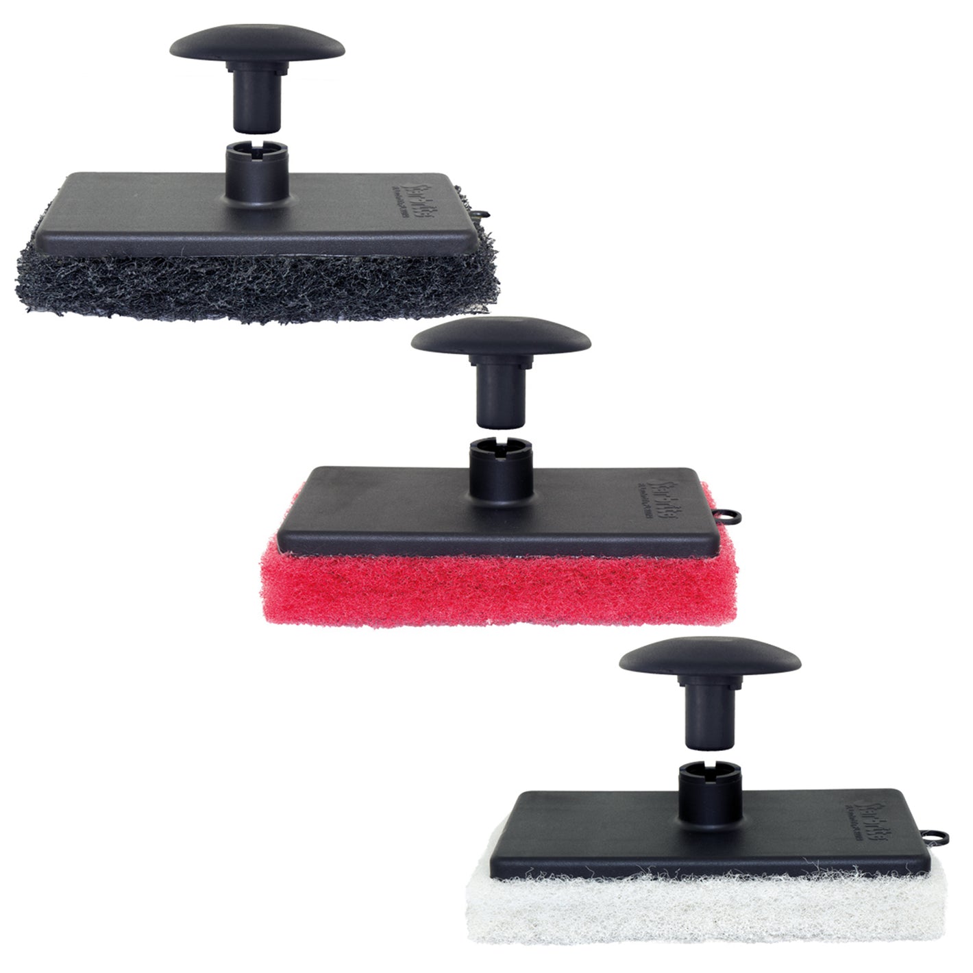 Star Brite Handschrubber Pads – Schrubberpads mit Handknauf in drei Schleifgraden