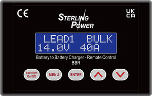 Sterling Power BBR Fernbedienung mit Anzeige – für bidirektionale B2B-Ladegeräte