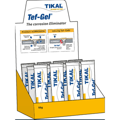 Tikal Tef Gel LADENDISPLAY mit 20x Tube 10g