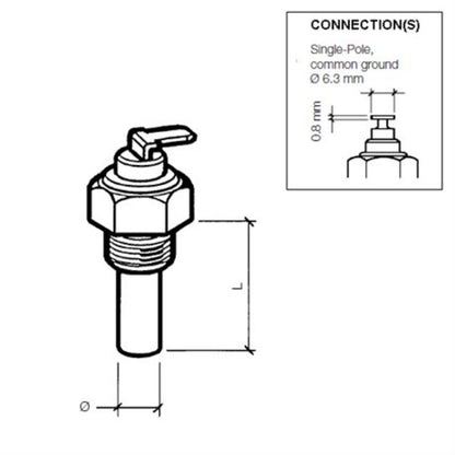 Veratron VDO Kühlmitteltemperatursensor 120°C – M1