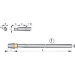 Vetus Niro-Welle mit Hutmutter L=4000mm