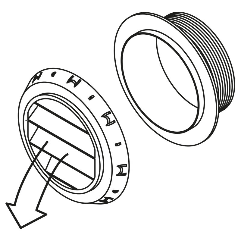 Webasto Ausstroemer D90 45 Grad