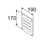 Webasto Luftzufuhrgitter W=170 L=190